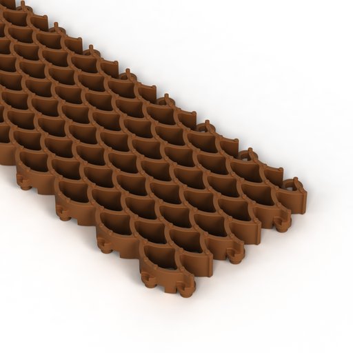 Skrapmatta Jaguar Original 16 mm Terrakotta