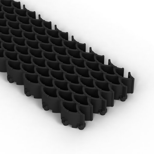 Skrapmatta Jaguar Original 25 mm Svart