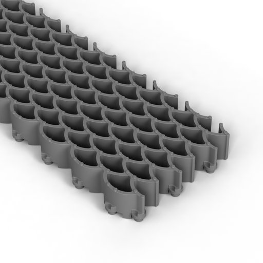 Skrapmatta Jaguar Original 25 mm Grå