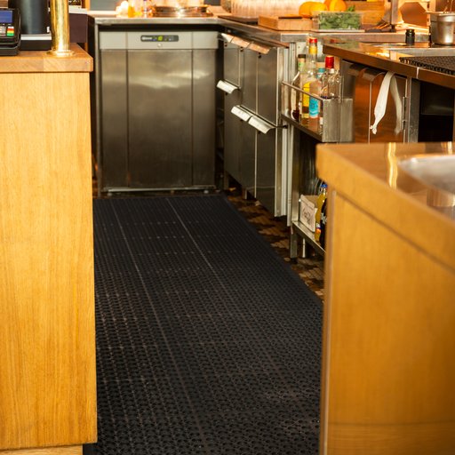 Ringgummimatta Fasad kant 90 cm Rullvara