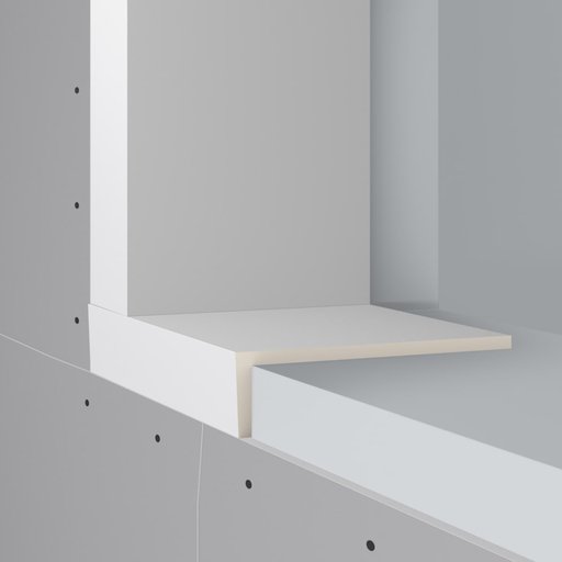 Smygplatta WS1 HDPS 55 x 220 x 2400 mm