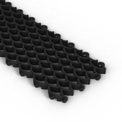 Skrapmatta Jaguar ECO 12 mm svart