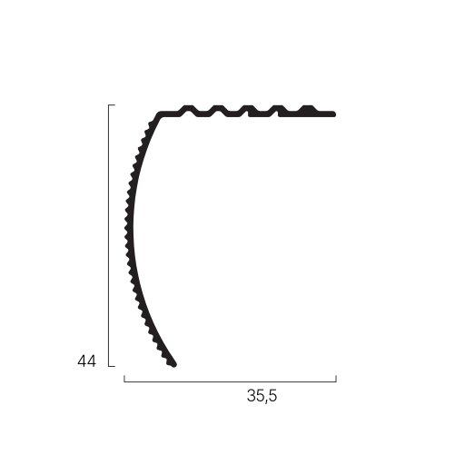 Trappnos NO 9 Natur Aluminium