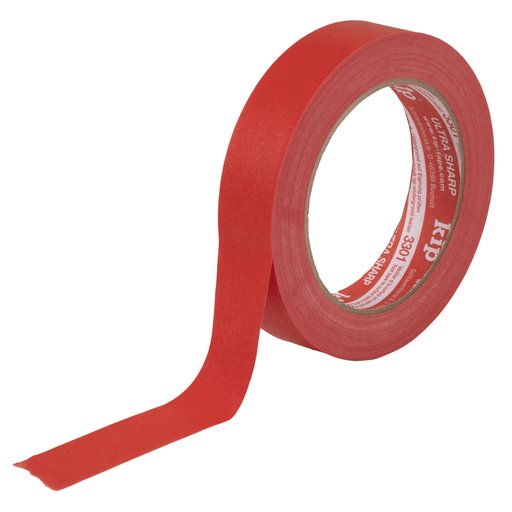 Maskeringstape Ultra Sharp Röd 24 mm
