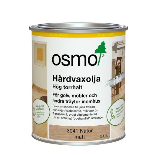 Hårdvaxolja Effekt Natur 3041 Ljus Vit 0,75L
