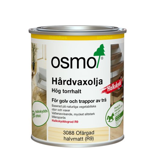 Hårdvaxolja Halkskydd R9 3088 Halvmatt 0,75L