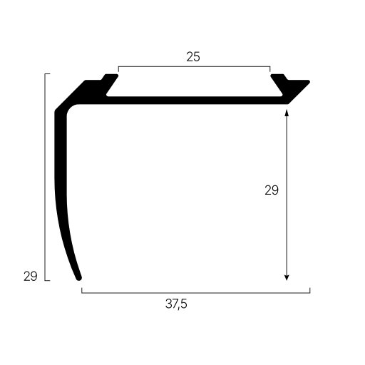 Trappnos NH 2 Mässing