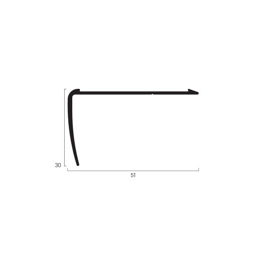 Trappnos NO 13 Aluminium