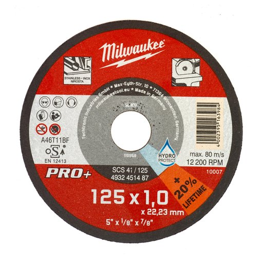 Metallkapskiva SCS 41/125x1 Pro+