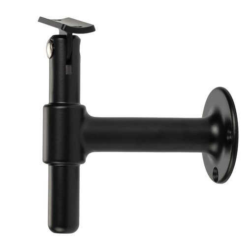 Ledstångshållare ledad svart