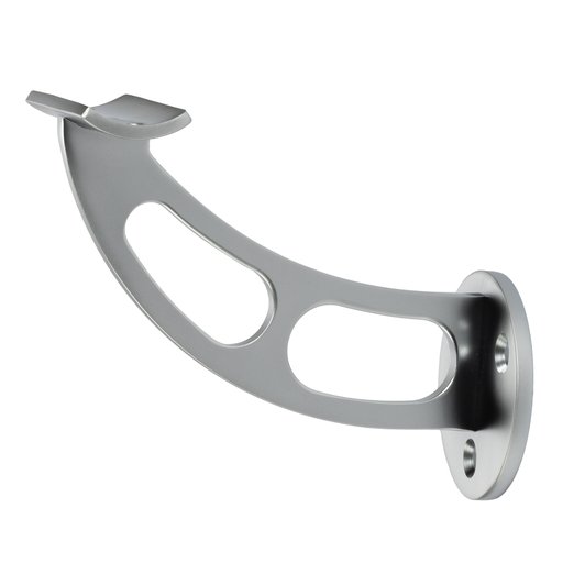 Ledstångshållare hålad silver