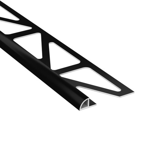 Kakellist Halvrund 6 mm Pvc Svart 250 cm