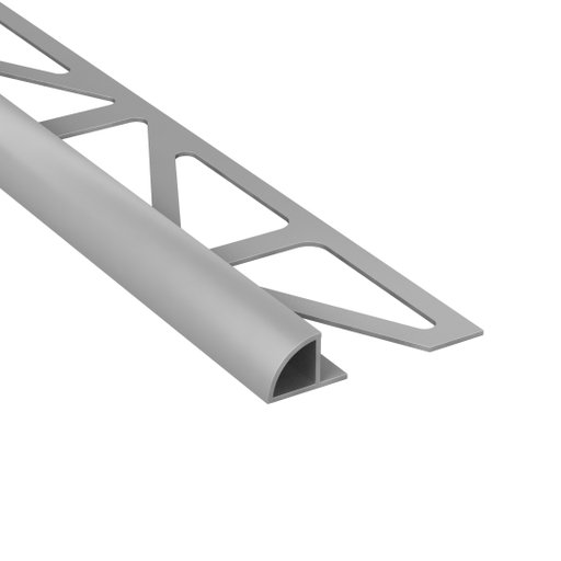 Kakellist Halvrund 10 mm Alu Grå 250 cm