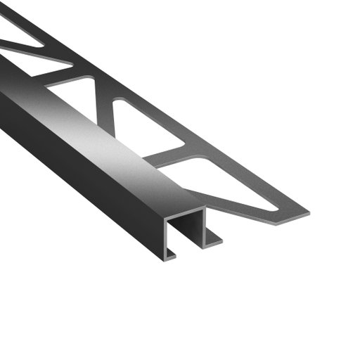 Kakellist Fyrkant 12,5 mm Rostfri Matt 250 cm