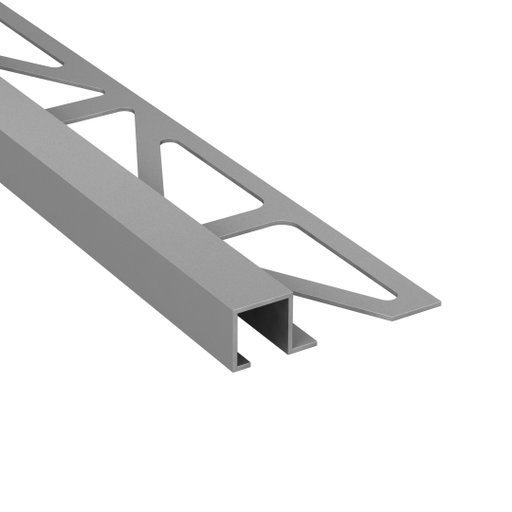 Kakellist Fyrkant 12,5 mm Alu Silver Matt 250 cm