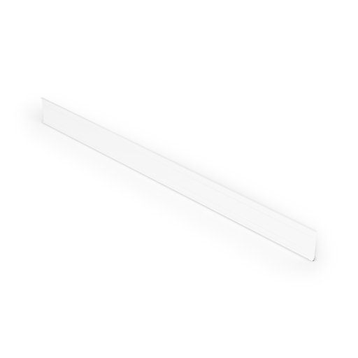 Duschsarg rak Vit 125 cm