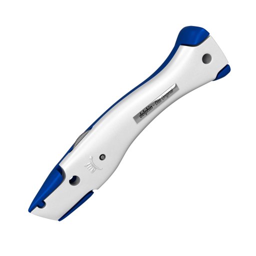 Kniv Delfin Blå/Vit