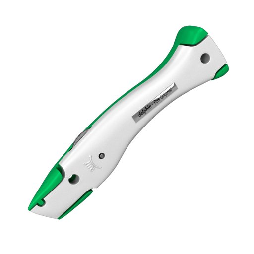 Kniv Delfin Grön/Vit