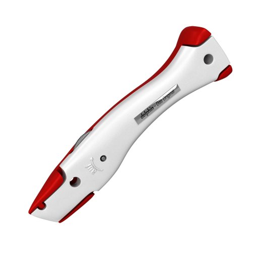 Kniv Delfin Röd/Vit