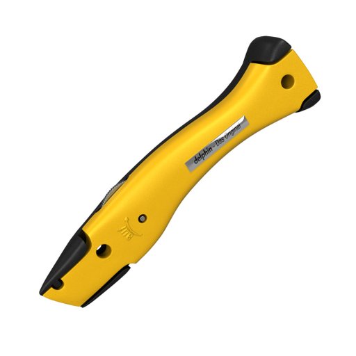 Kniv Delfin Gul/Svart