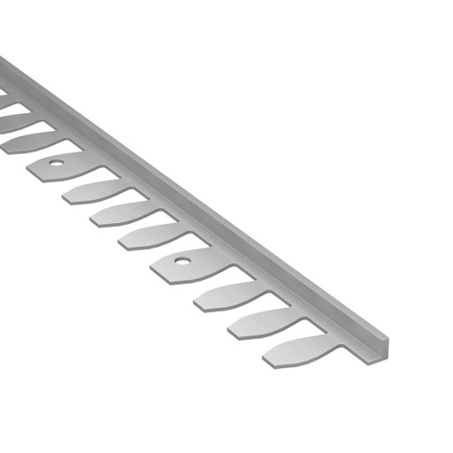 Kakellist Rak Böjbar 4,5 mm Alu Natural 250 cm