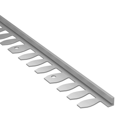 Kakellist Rak Böjbar 6 mm Alu Natural 250 cm