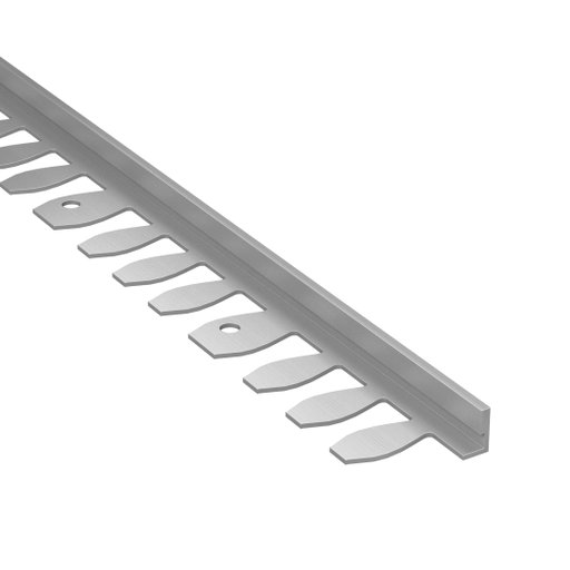 Kakellist Rak Böjbar 8 mm Alu Natural 250 cm