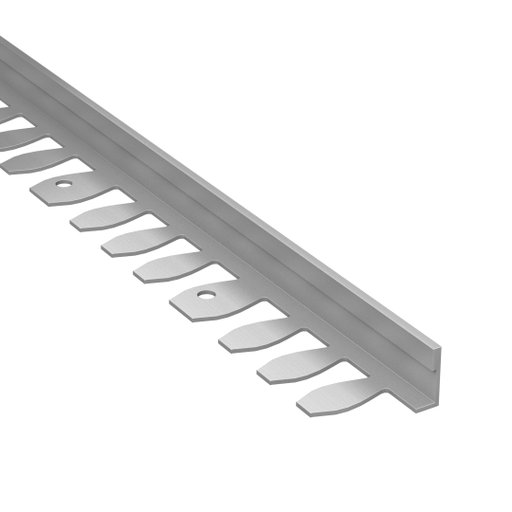 Kakellist Rak Böjbar 12,5 mm Alu Natural 250 cm