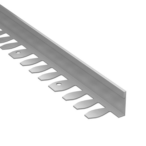 Kakellist Rak Böjbar 18,5 mm Alu Natural 250 cm