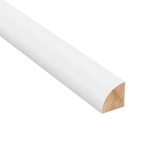 Kvartslist Vitmålad Furu 12 x 12 mm