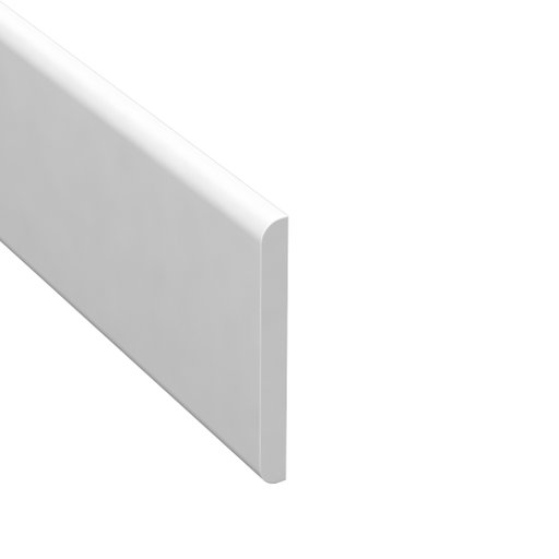 Täcklist Vit Plast 4,5 x 44 mm