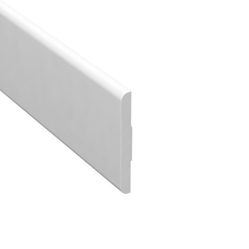 Täcklist Vit Plast 4,5 x 44 mm