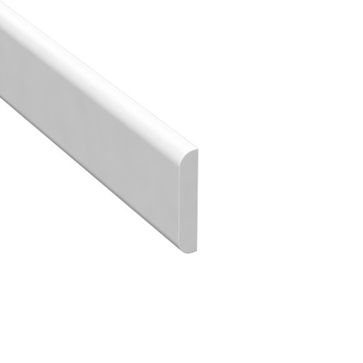 Täcklist Vit Plast 5 x 27 mm