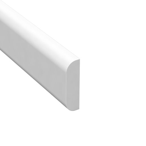 Täcklist Vit Plast 9 x 33 mm