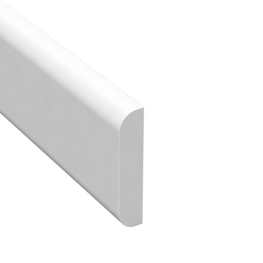Täcklist Vit Plast 9 x 43 mm