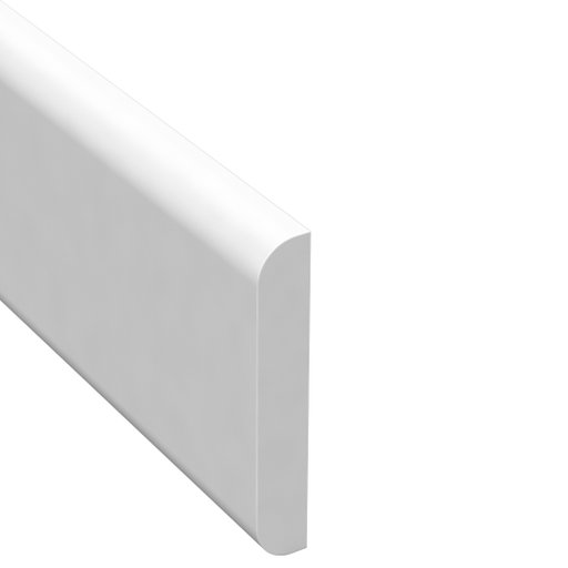 Täcklist Vit Plast 9 x 55 mm