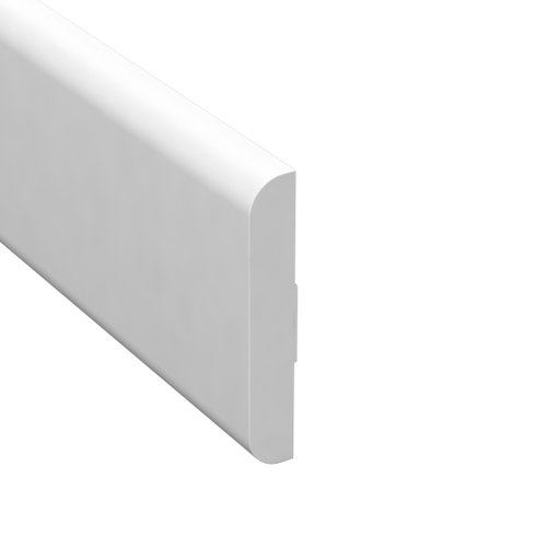 Täcklist Vit Plast 9 x 55 mm