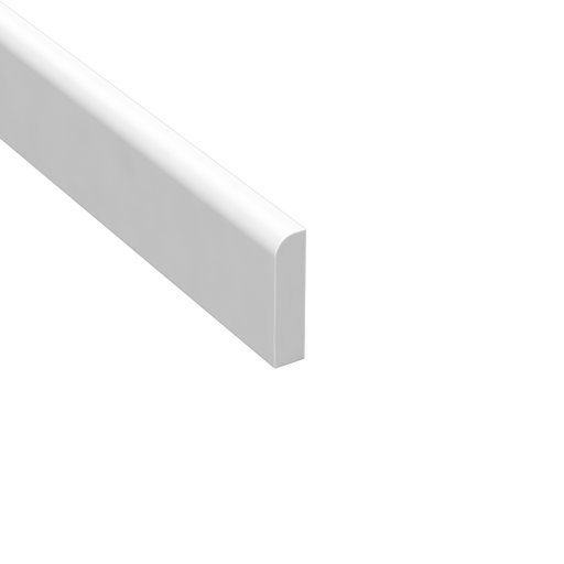 Täcklist Vit Plast 5 x 21 mm