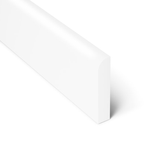 Täcklist Vit Plast 5 x 21 mm