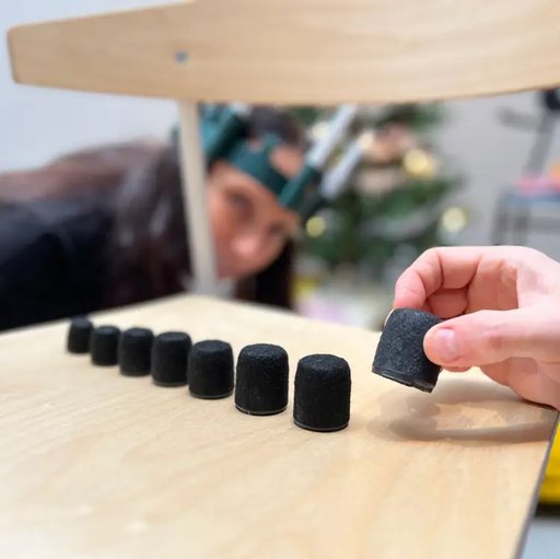 Möbeltass Hylsa Filt Grå 19 mm