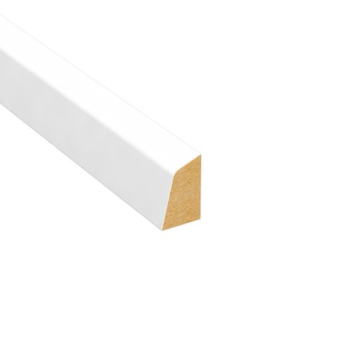 Smyglist Vit MDF 10 x 16 mm