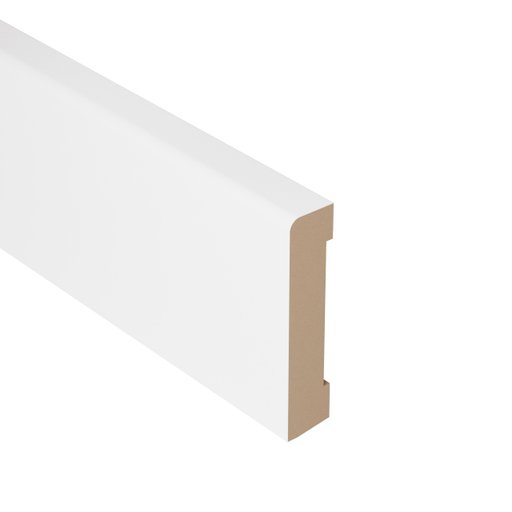 Golvsockel Slät Vit MDF 55 mm