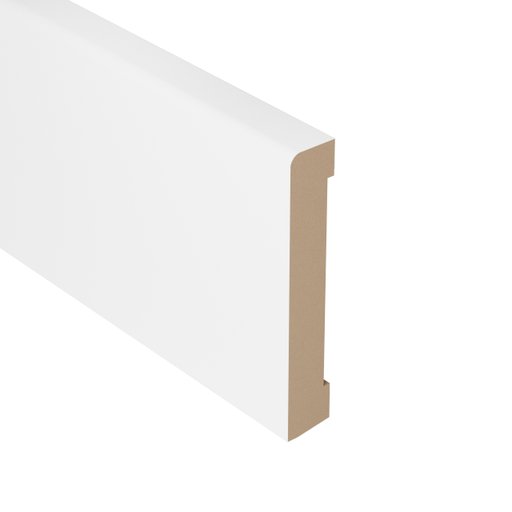 Golvsockel Slät Vit MDF 70 mm