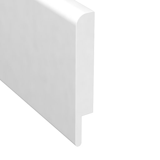 Kakellist Slät Vit MDF 105 mm