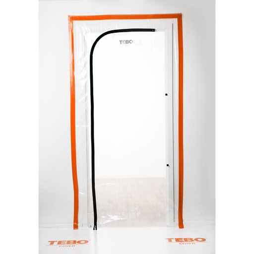 Dammskydd Blixtlåsdörr L