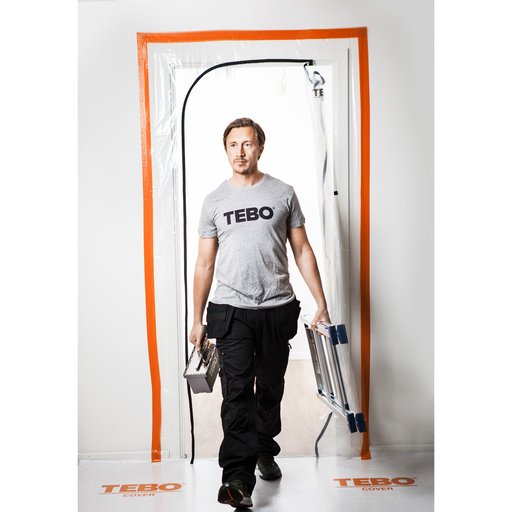 Dammskydd Blixtlåsdörr L