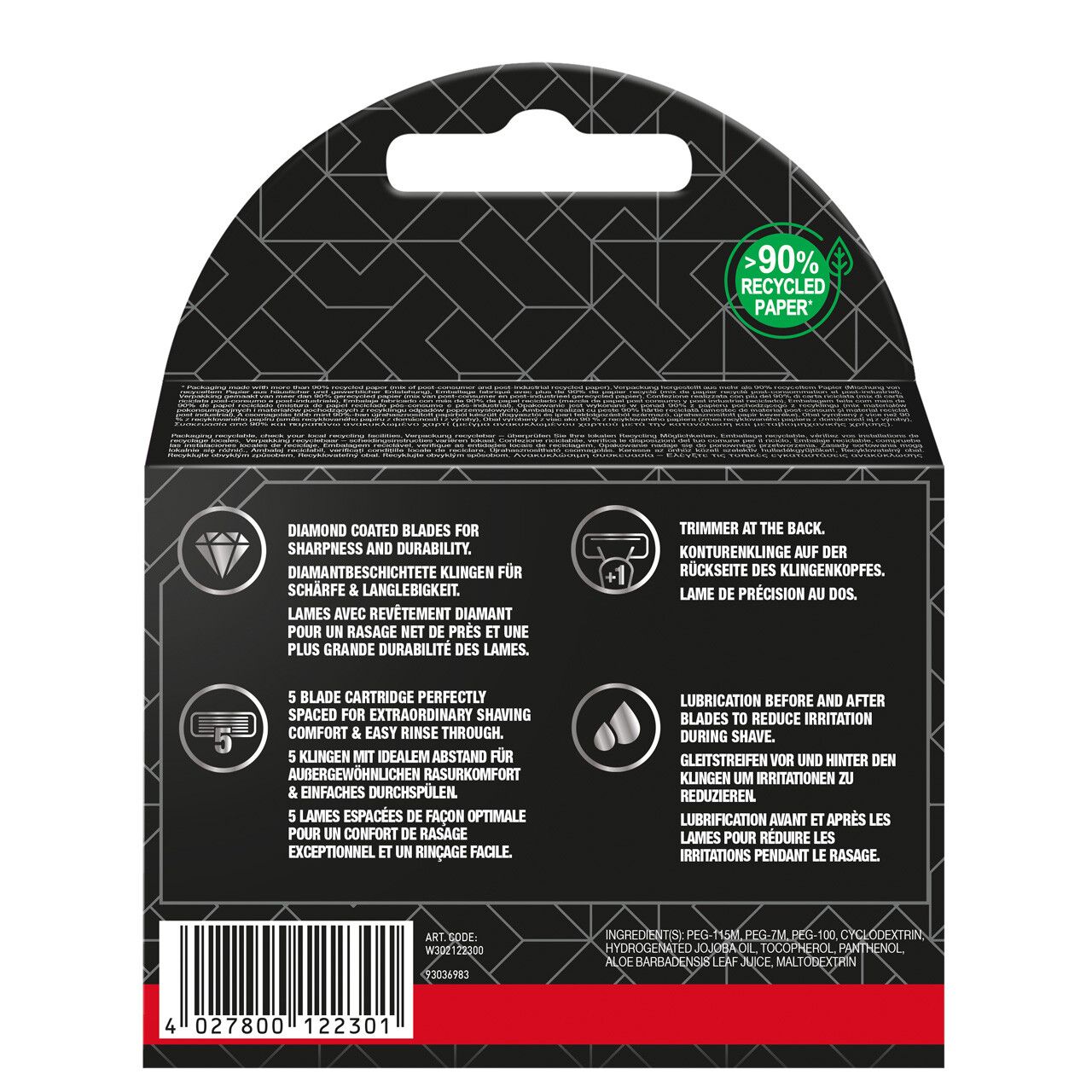 Barber's Style Designer blader 4pk