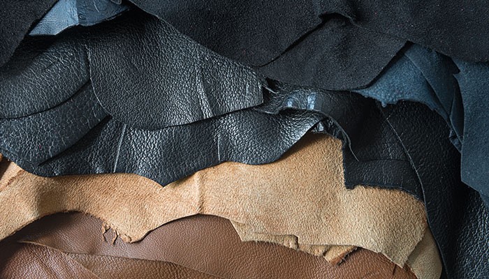 Bild på material läder och skinn