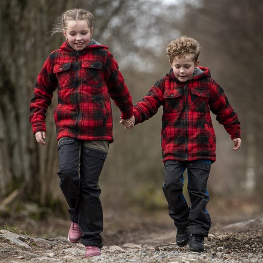 Kinder Fleecejacke Sjönevad Rot