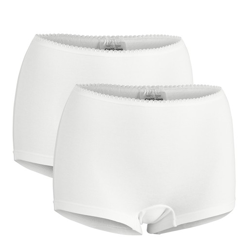 Dame Boxershorts 2-pak Dame Boxershorts 2-pak Hvid